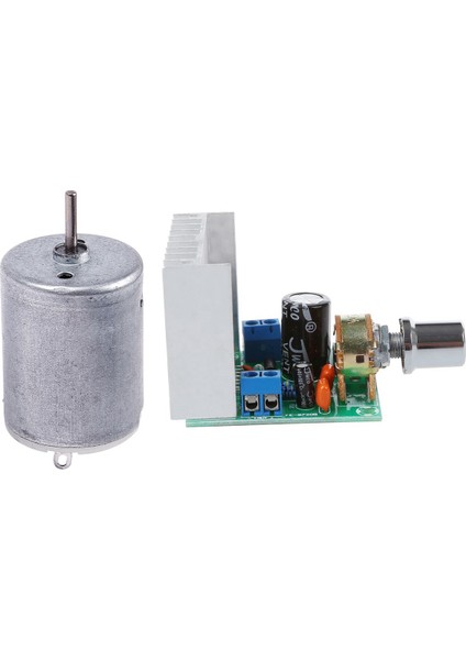 1 Adet Çift Kanallı Amplifikatör Kart Modülü ve 1 Adet Dc 9V 20000RPM Döner Hızlı Silindir Şekli Manyetik Motor
