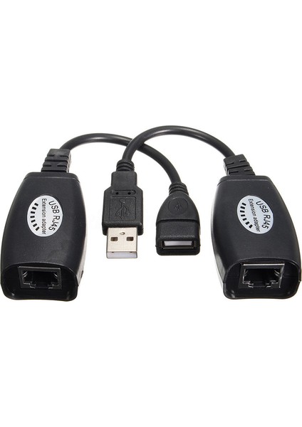 USB 2.0 - Cat5 CAT5E Cat6 RJ45 Lanuzatma Adaptörü Kablo Dönüştürücü