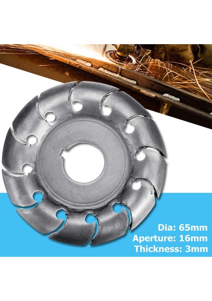 Manganez Çelik Ahşap Şekillendirme Diski Ahşap Oyma Diski 16MM Delik 12 Diş Aşırı Şekillendirme Diski 100/115 Açı Öğütücü Kesim Için(Yurt Dışından) fırsatları
