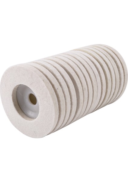 15 Adet 100mm Keçe Parlatma Diski - Beyaz (Yurt Dışından) fiyatları