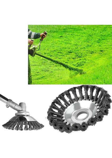 Koni Düğümlü Telli Çim Biçme Kesici Kafası, Metal Çim Biçme Makinesi Fırça Kesici Ataşmanı Için Ayıklama Tepsisi (8 Inç) fiyatları