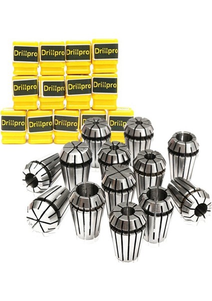 1 Adet ER16 Pens Aynası Motor Mili Mili Uzatma Çubuğu Tutucu 8mm & 13 Adet 1-13MM ER20 Yaylı Pens Seti