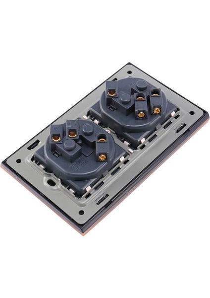 Çift Ab Standart Güç Soketi Kabartma Retro Panel Elektrik Çıkışı Duvar Şarj Cihazı Çıkış Soketi Şarj Eu Fişi