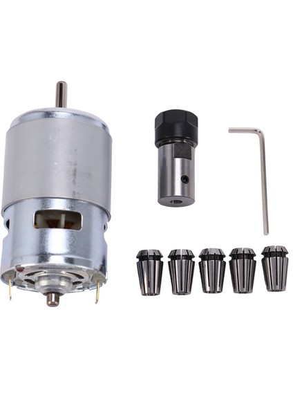 Srıwen 2020 775 Dc Motor 12-24V Rulman Mil Motoru ER11 Collet Uzatma Çubuğu ile Oyma Bıçağı Cnc Router Için Takım Tezgahları