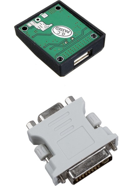DVI Erkek 24 Artı 5 Dvı-I - VGA Dişi Adaptör ve Güneş Paneli Katlama Çantası USB Bağlantı Kutusu Şarj Cihazı Için 5V 2A Plastik Kasa