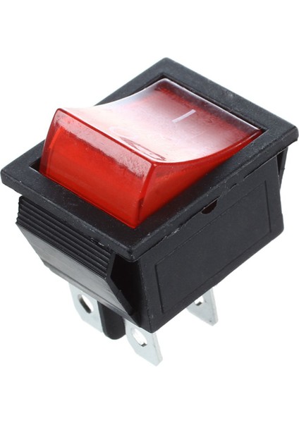 2 Adet Kcd4 Dpst On-Off 4 Pinli Rocker Boat Switch 15A/20A & 3 Adet Red Light 4 Pin Dpst On-Off Snap In Boat Rocker Switch