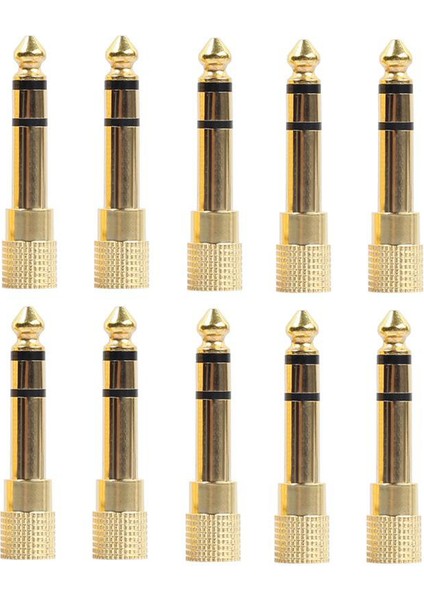 15 Adet Ses Jakı Trs 1/4 Inç (6,3 Mm) - 1/8 Inç (3,5 Mm) ve 4 Adet 24K Altın 90 Derece Nakamichi Hoparlör Muz Fişleri fırsatları