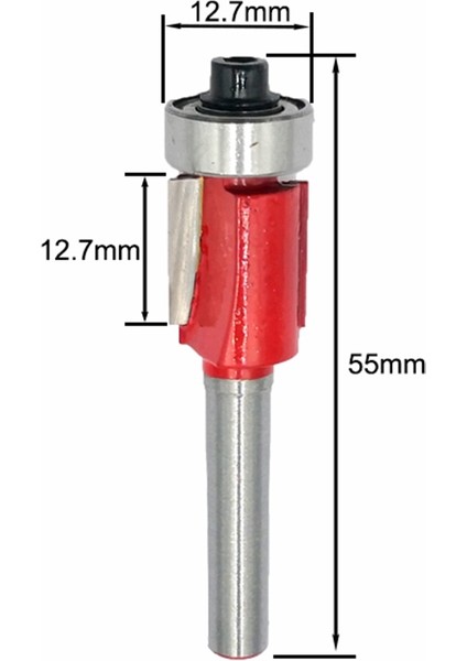 12 Adet 6mm Shank Freze Uç Seti Kırpma Düz Köşe Boncuk Uçları Ahşap Freze Karbür Kesme Ahşap Parçalar Için