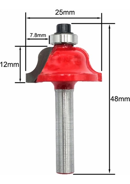 12 Adet 6mm Shank Freze Uç Seti Kırpma Düz Köşe Boncuk Uçları Ahşap Freze Karbür Kesme Ahşap Parçalar Için