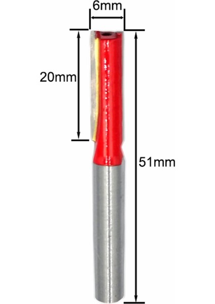 12 Adet 6mm Shank Freze Uç Seti Kırpma Düz Köşe Boncuk Uçları Ahşap Freze Karbür Kesme Ahşap Parçalar Için