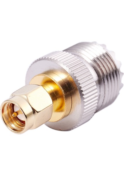 2x Sma Erkek - Uhf Dişi SO239 SO-239 Jumper Fiş Rf Adaptörü PL-259 Aurum ve 2 Adet Sma Erkek - Bnc Dişi Rf Adaptörü