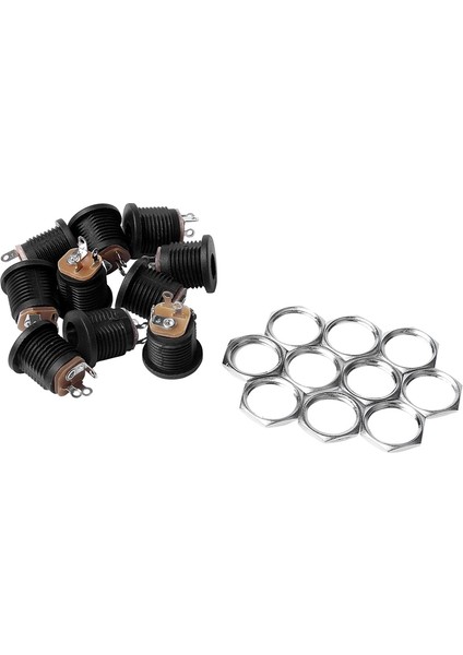 6 Adet 5.5x2.1mm Dişi + Erkek Cctv Dc Güç Konnektör Adaptörü 10 Adet Panel Montajlı 2.1x5.5mm Güç Jakı Dc Soket modelleri