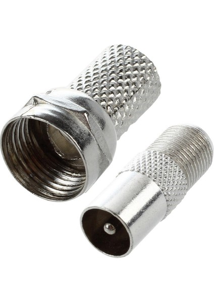 15 Adet Rg6 F Tipi Bükümlü Koaksiyel Koaksiyel Kablo Rf Konektörü Erkek Cctv Kamera Için ve 10 Adet Düz Metal F Tipi Dişi Tv'ye Pal Erkek Rf Konnektör Adaptörü modelleri