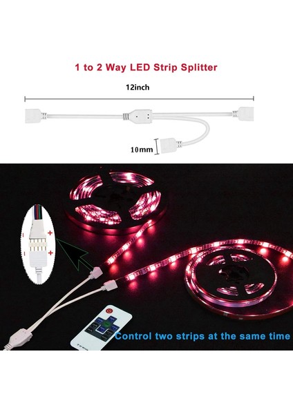 5pın LED Şerit Bağlantı Kiti - 10MM 5050 Rgbw LED Bağlantı Kiti 9.8ft Uzatma Kablosu, Şeritten Şerit Jumper'a Dahildir indirimleri