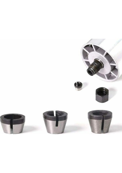 3 Adet Yüksek Hassasiyetli 6mm 6.35MM 8mm Router Collet Chuck Adaptörü Gravür Kırpma Makinesi Için modelleri