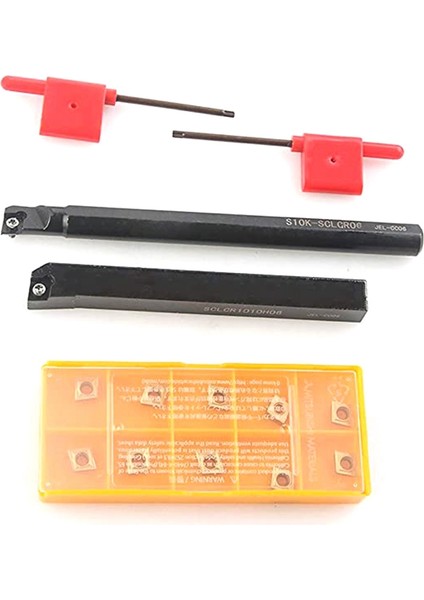 Sclcr 1010H06 S10K-SCLCR06 10 Adet Ccmt ile Torna Takım Tutucu 21.51 Metal Torna Araçları Için Endekslenebilir Karbür Uçlar