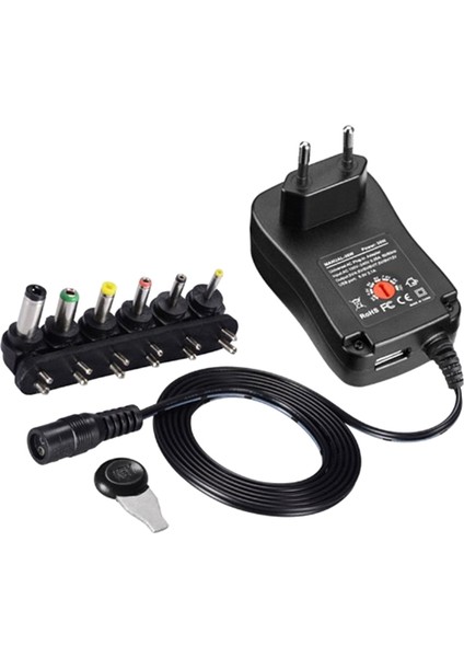 3V 12V 2A 2 5A Ac Dc Adaptör Ayarlanabilirled Ampul LED Şerit Ab Fişi Için Evrensel Adaptör Şarj Cihazı Tedarik