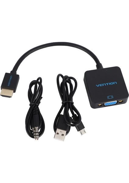 Vention HDMI - VGA Adaptörü Dijitalog Ses Video Kablosu Dönüştürücü Xbox Ps4 Pc Için HDMI VGA Konektörükutu