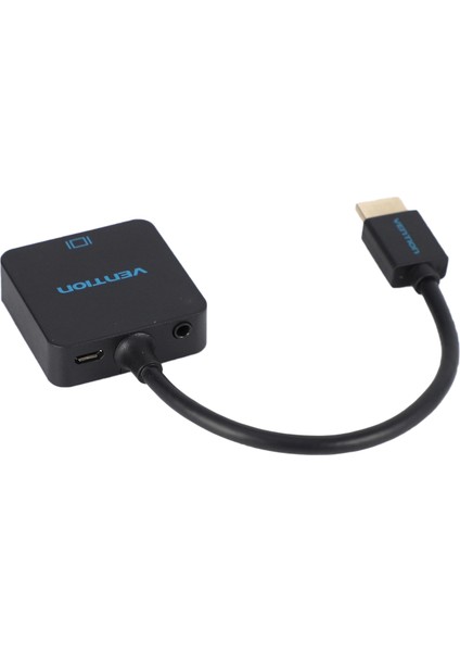 Vention HDMI - VGA Adaptörü Dijitalog Ses Video Kablosu Dönüştürücü Xbox Ps4 Pc Için HDMI VGA Konektörükutu