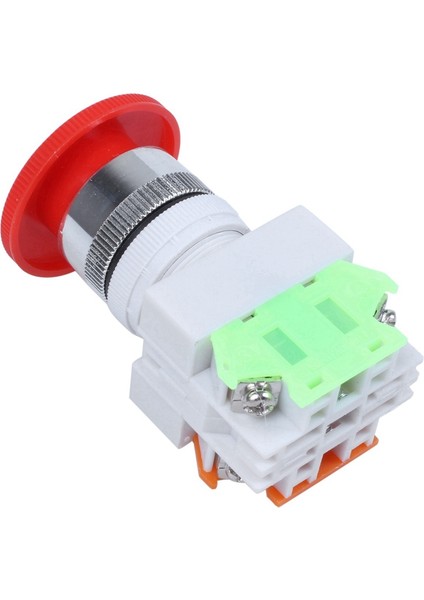Adet Kırmızı Mantar Kapağı 1no 1nc Acil Stop Basmalı Buton Anahtarı ve 1 Adet 12V 2 Kanal Röle Modülü Kalkanı