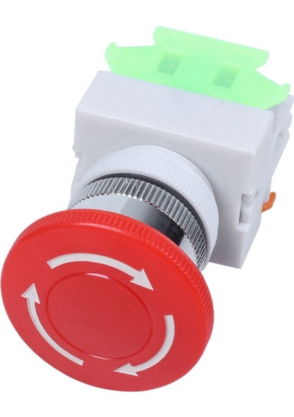 Adet Kırmızı Mantar Kapağı 1no 1nc Acil Stop Basmalı Buton Anahtarı ve 1 Adet 12V 2 Kanal Röle Modülü Kalkanı