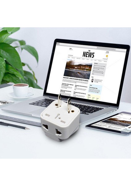 Beyaz Küçük Kompakt ve Hafif 2 Pinli Ac Amerikan Abd Elektrik Fişi Adaptörü Seyahat Dönüştürücü Avustralya Ingiltere Abd Ab(Yurt Dışından) fiyatları