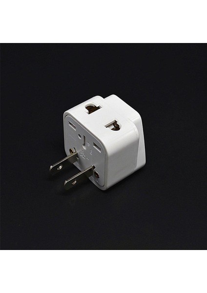 Beyaz Küçük Kompakt ve Hafif 2 Pinli Ac Amerikan Abd Elektrik Fişi Adaptörü Seyahat Dönüştürücü Avustralya Ingiltere Abd Ab(Yurt Dışından) indirimleri