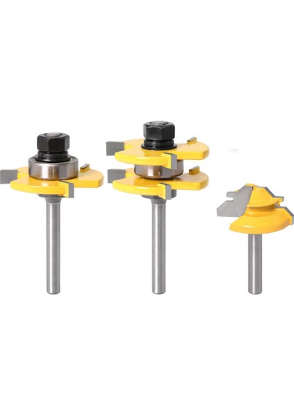 6mm Şaft Eşleşen Dil ve Oluk Yönlendirici - Sarı (Yurt Dışından)