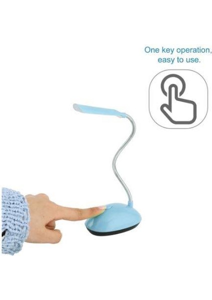 Mini LED Masa Lambası Pilli Kitap Okuma Işığı LED Lamba