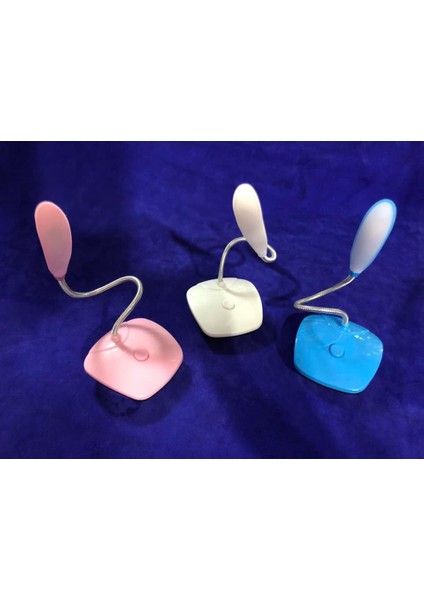 Mini LED Masa Lambası Pilli Kitap Okuma Işığı LED Lamba