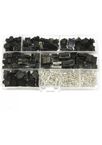 Sm2.54 Kitleri 480 Adet 20 Takım Kutuda Kit 2p 3p 4p 2.54MM Pitch Dişi ve Erkek Başlık Konnektörleri Adaptörü modelleri