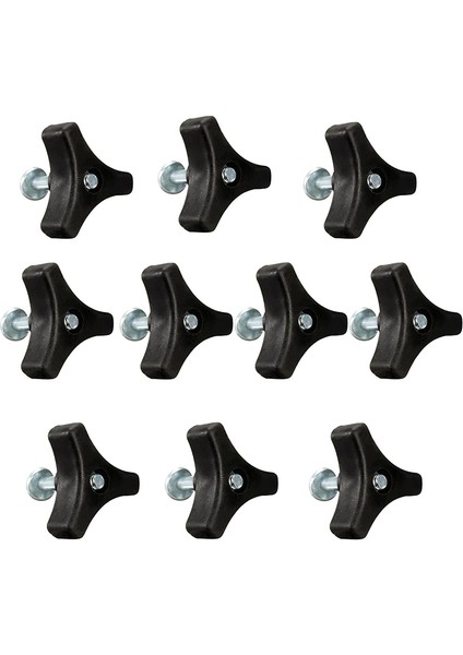 Üç Köşeli Kolu Topuzu Somun Vidalı Cıvata Siyah Dayanıklı Plastik Honda/diğer Çim Biçme Makinesi Için Kolay Kullanım(Yurt Dışından)