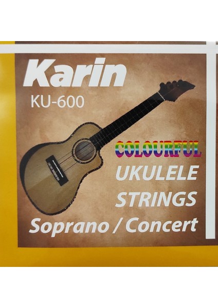 KU-600 Ukulele Teli Soprano - Concert (Takım Tel)