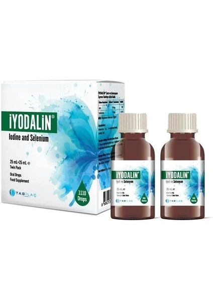 Tab Ilaç Iyodalin Iyot Ve Selenyum Içeren Ikili Damla 25 Ml + 25 Ml