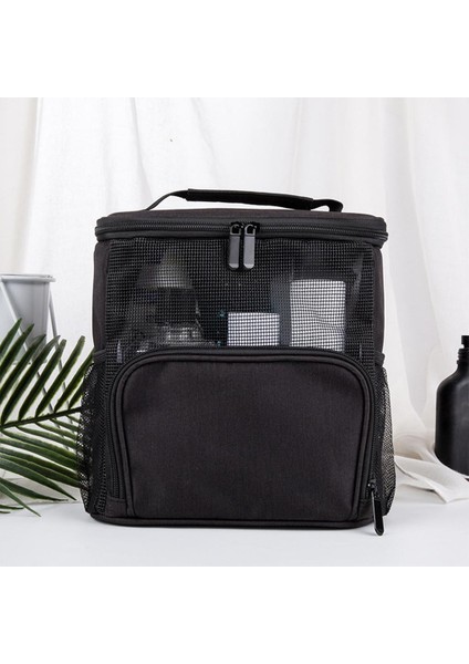 Seyahat Kozmetik Çanta Fermuar Asılı Mesh Kozmetik Tren Kılıfı Kadın Adam Siyah Için (Yurt Dışından) fiyatları