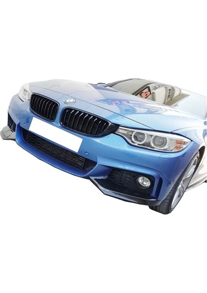 Bmw F36 4 Serisi Ön Tampon Flap Seti M Technic P Black 2014+ Abs Plastik