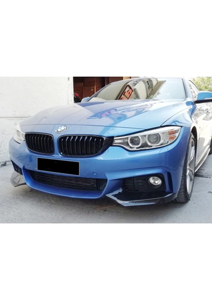 Bmw F36 4 Serisi Ön Tampon Flap Seti M Technic P Black 2014+ Abs Plastik modelleri