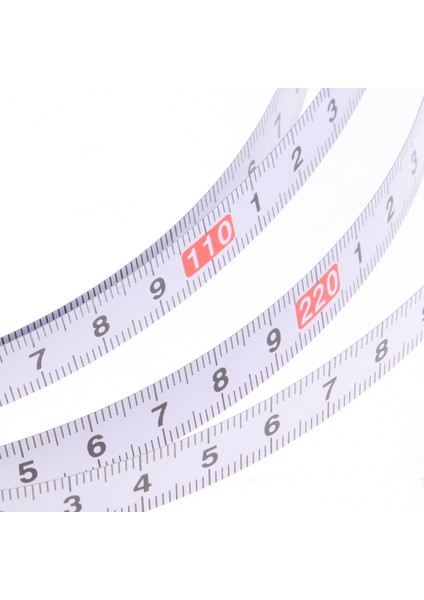 Baosity 2 Adet Pro Kendinden Yapışkanlı Tedavi Teyp Metrik Çubuk Cetvel, 300 Cm-0 ve 0-300 cm (Yurt Dışından) modelleri