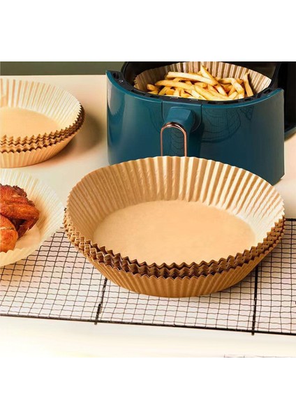 50 Adet Yuvarlak Parşömen Kağıdı Izgara Su Geçirmez Izgara Pişirme Fırın Kahverengi Izgara (Yurt Dışından) fiyatları