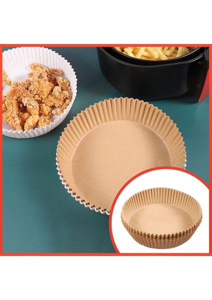 50 Adet Yuvarlak Parşömen Kağıdı Izgara Su Geçirmez Izgara Pişirme Fırın Kahverengi Izgara (Yurt Dışından) fırsatları