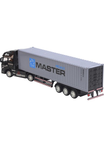 1:48 Ölçekli Geri Çekin Kamyon Alaşım Mini Araba Oyuncaklar Erkek Çocuklar Hediye Gri (Yurt Dışından)