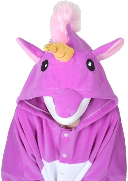 Yetikin Kigurumi Mor Unicorn Kostümü