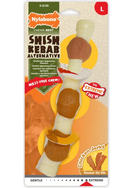 850618-NYLABONE Chicken Jerky Tavuk Aromalı Çiğneme Kemiği L