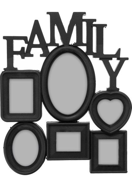 Aile Fotoğraf Çerçevesi Duvara Monte Resim Çerçeveleri Ofis Parti Prop Tv Duvar Için Siyah fiyatları