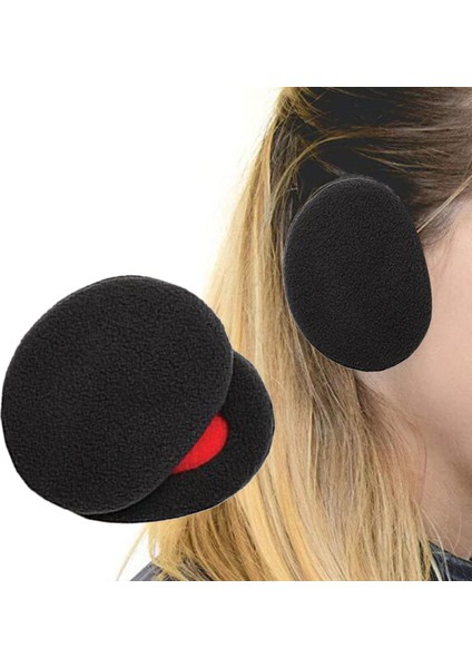 Bantsız Kulak Muffs Sıcak Polar Unisex Yetişkin Soğuk Hava Kış Kulak Isıtıcı Siyah (Yurt Dışından) fiyatları