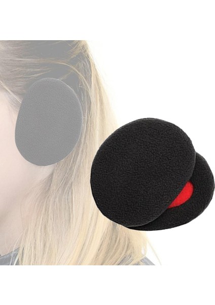 Bantsız Kulak Muffs Sıcak Polar Unisex Yetişkin Soğuk Hava Kış Kulak Isıtıcı Siyah (Yurt Dışından) modelleri