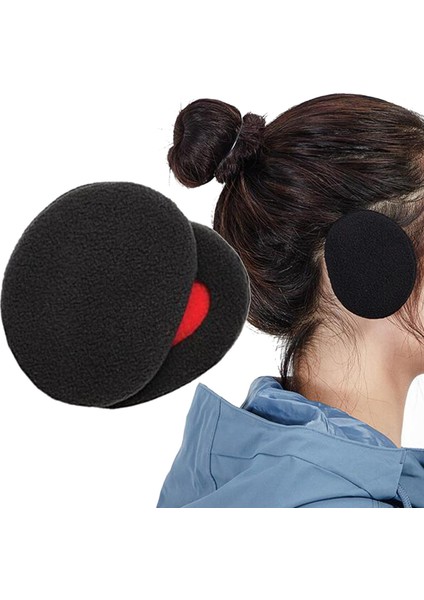 Bantsız Kulak Muffs Sıcak Polar Unisex Yetişkin Soğuk Hava Kış Kulak Isıtıcı Siyah (Yurt Dışından) fırsatları