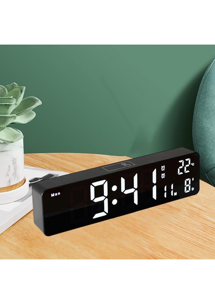 Büyük Dijital Çalar Saat Pil Powered USB Şarj LED Ertele Kapalı Yeşil Işık Için (Yurt Dışından) modelleri