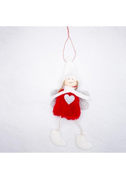 Ağaç Süsler Kolye Ev Dekorasyon Kırmızı Asma Noel Angel Doll (Yurt Dışından)