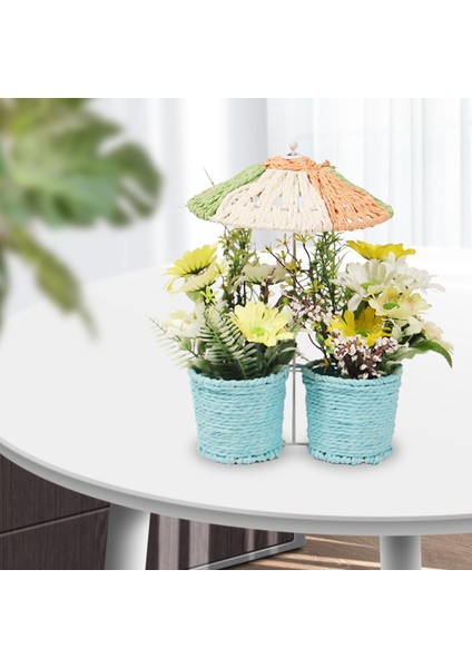 Yapay Çiçek Süsleme Gerçekçi Heykelcik Yard Bahçesi Dekoratif Sarı Için (Yurt Dışından)